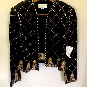 St. John Vintage w/tag evening jacket sz. 8